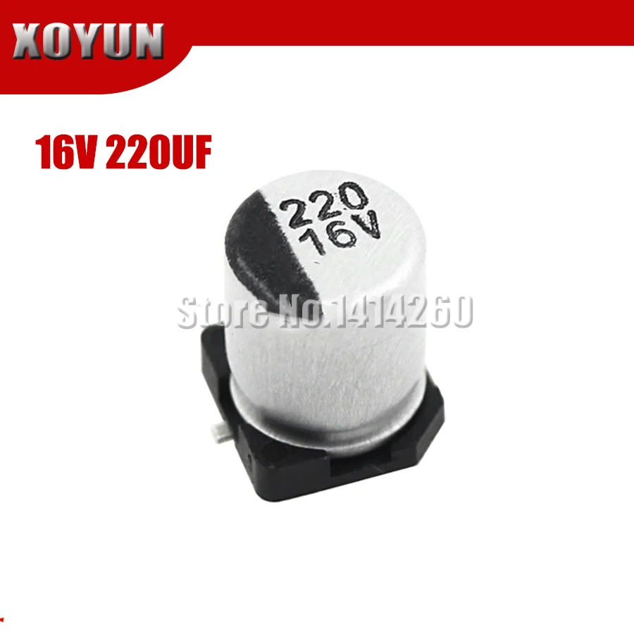 10 шт. электролитический конденсатор 16V220UF 6,3*7,7 мм SMD алюминиевый электролитический конденсатор 220 мкФ 16v
10 шт. электролитический конденсатор 16V220UF 6,3*7,7 мм SMD алюминиевый электролитический конденсатор 220 мкФ 16v