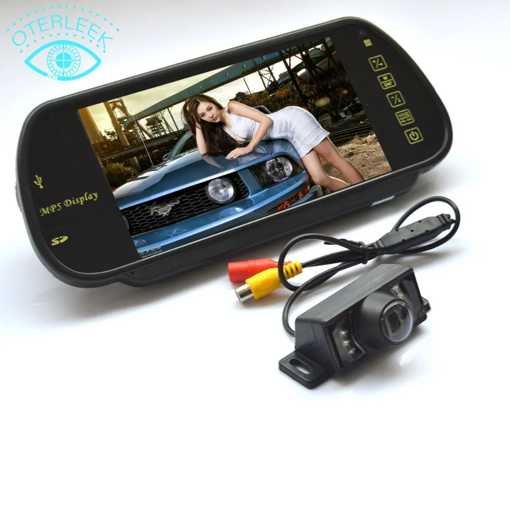 7" TFT LCD MP5 Car Rearview Mirror with 7 LED Lights Night Vision RearView Reversing Backup Camera Car Parking Assistance System
7" TFT LCD MP5 Car Rearview Mirror with 7 LED Lights Night Vision RearView Reversing Backup Camera Car Parking Assistance System