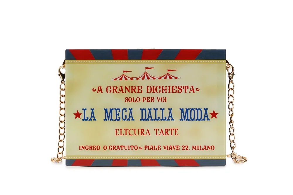 Trendy Acrylic Box Design Graffiti Letters Poker Ladies Party Clutch Bag Shoulder Bag Bolsa Crossbody Mini Messenger Bag Flap
Trendy Acrylic Box Design Graffiti Letters Poker Ladies Party Clutch Bag Shoulder Bag Bolsa Crossbody Mini Messenger Bag Flap