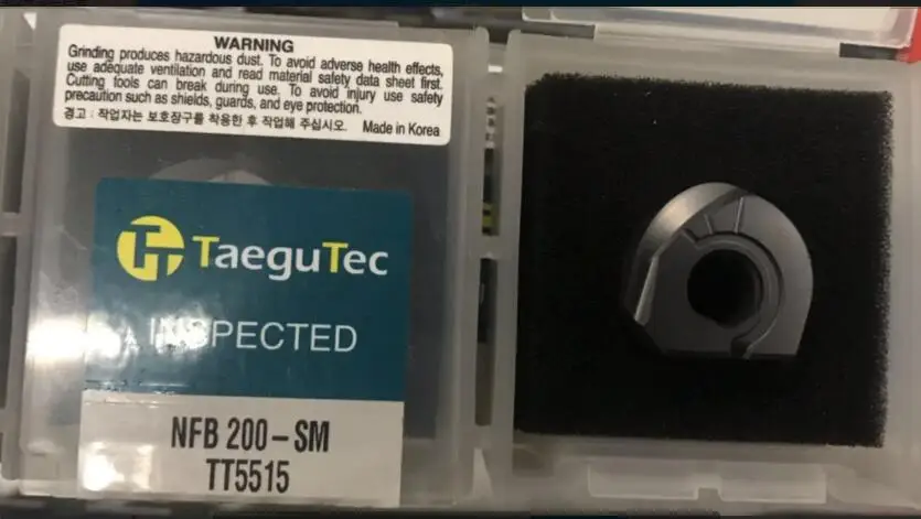NFB200-SM TT5515 Original TaeguTec cnc tools NFB200-SM TT5515 1pcs/lot lathe insert
NFB200-SM TT5515 Original TaeguTec cnc tools NFB200-SM TT5515 1pcs/lot lathe insert