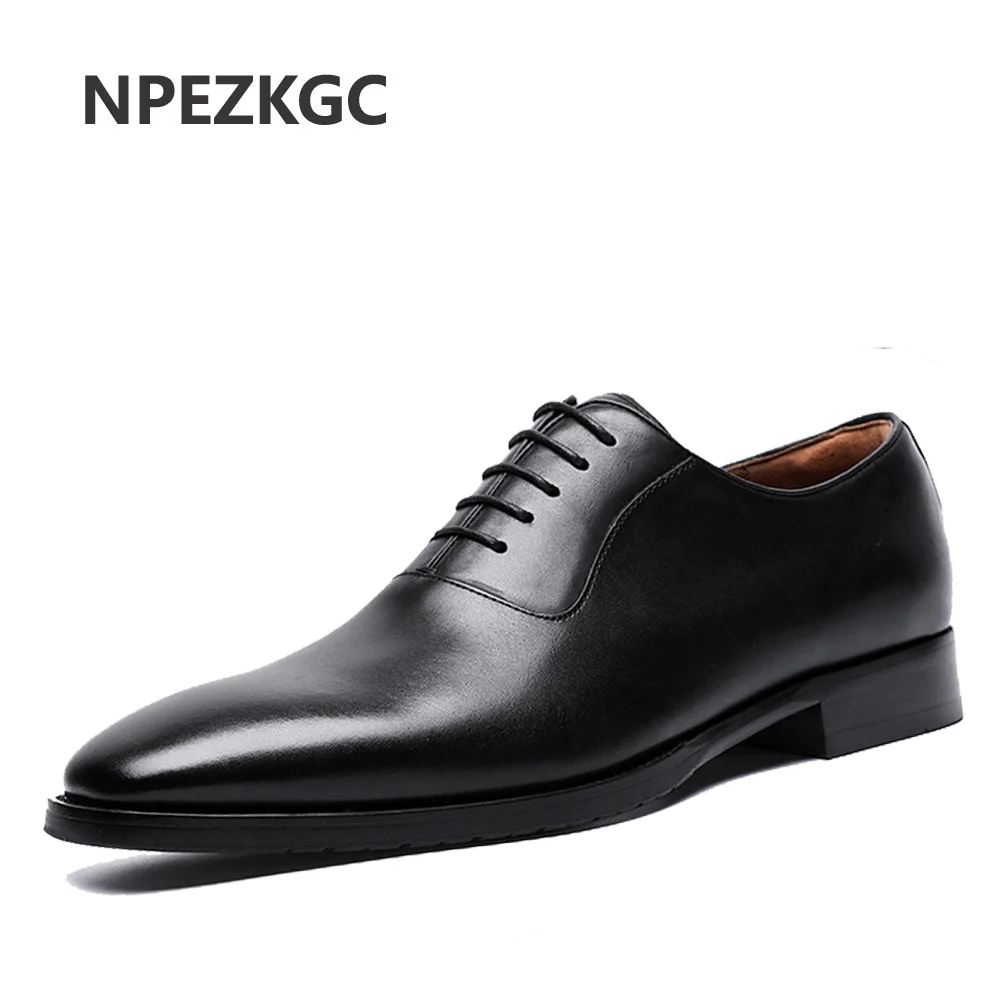 NPEZKGC High quality Men's Brand Leather Formal Shoes Lace Up dress shoes Oxfords Fashion Retro Shoes Elegant work Footwear
NPEZKGC High quality Men's Brand Leather Formal Shoes Lace Up dress shoes Oxfords Fashion Retro Shoes Elegant work Footwear