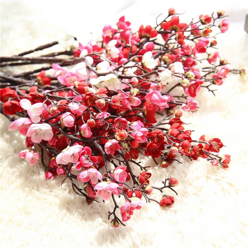 10PCS Artificial Flowers Cherry Blossom Home Table Vase Office Wedding Chinese Plum Blossom Flower Party Decoration
10PCS Artificial Flowers Cherry Blossom Home Table Vase Office Wedding Chinese Plum Blossom Flower Party Decoration