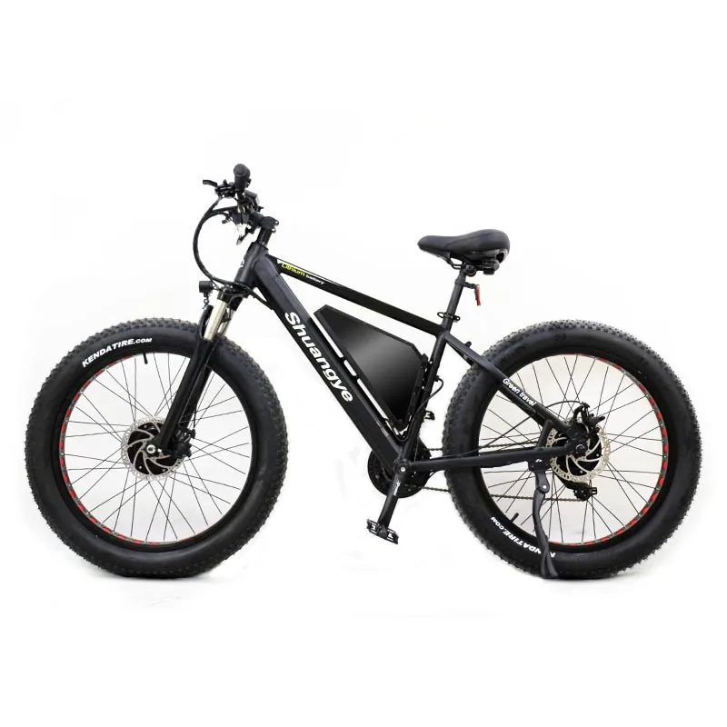 Новый 48V 500W Двойной Мотор аккумулятор fat tire пляжный Снежный Электрический