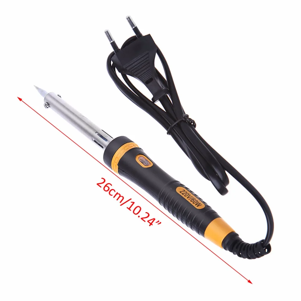 60W 220V Electric Soldering Iron Heating Tool Lightweight Soldering Hot Iron Welding 26 CM With EU Plug
60W 220V Electric Soldering Iron Heating Tool Lightweight Soldering Hot Iron Welding 26 CM With EU Plug
