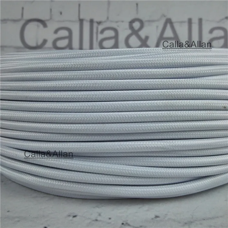 Outlet 100m/lot VDE certified 2 core Round Textile Electrical Wire Color Braided Wire Fabric Cable Vintage Lamp Power Cord
Outlet 100m/lot VDE certified 2 core Round Textile Electrical Wire Color Braided Wire Fabric Cable Vintage Lamp Power Cord