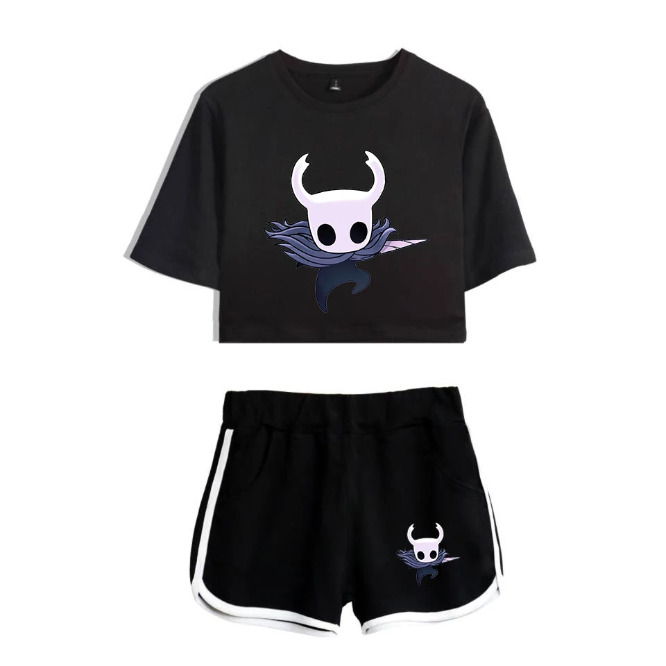 Hollow Knight Fashion Women Two Piece Sets Summer Short Sleeve Crop Top+Shorts 2019 Hot Sale Casual Trendy Streetwear Clothes
Hollow Knight Fashion Women Two Piece Sets Summer Short Sleeve Crop Top+Shorts 2019 Hot Sale Casual Trendy Streetwear Clothes