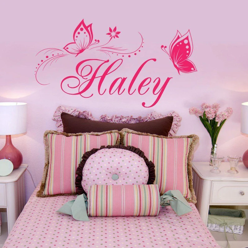 Personalized Name Butterfly Wall Stickers for Festival Kids Room Party Decoration Vinyl Wall Decal Art Mural Birthday Gift LW95
Personalized Name Butterfly Wall Stickers for Festival Kids Room Party Decoration Vinyl Wall Decal Art Mural Birthday Gift LW95