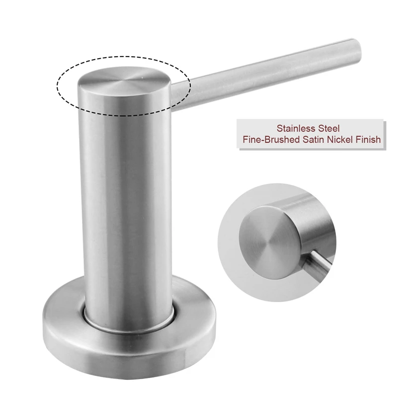 Solid Stainless Steel Brushed Spot Kitchen Sink Liquid Soap Dispenser 17 OZ (500ML)Bottle
Solid Stainless Steel Brushed Spot Kitchen Sink Liquid Soap Dispenser 17 OZ (500ML)Bottle