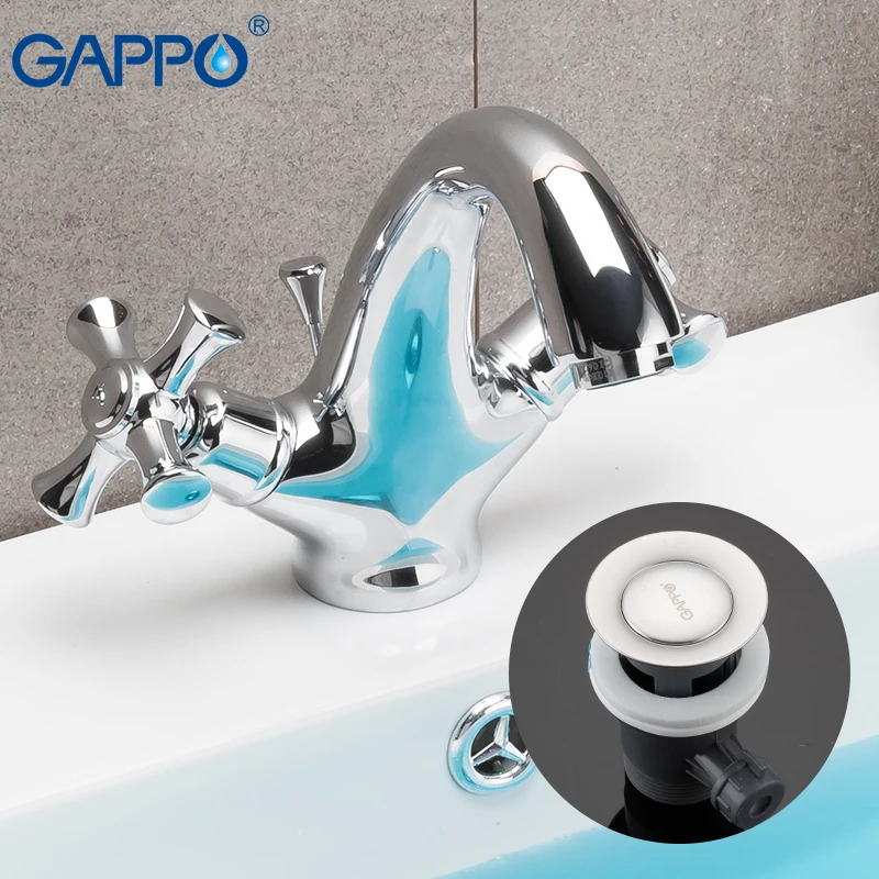 

Хромированный смеситель для раковины GAPPO, кран «Водопад» из латуни, крепление на поверхность, для ванной комнаты