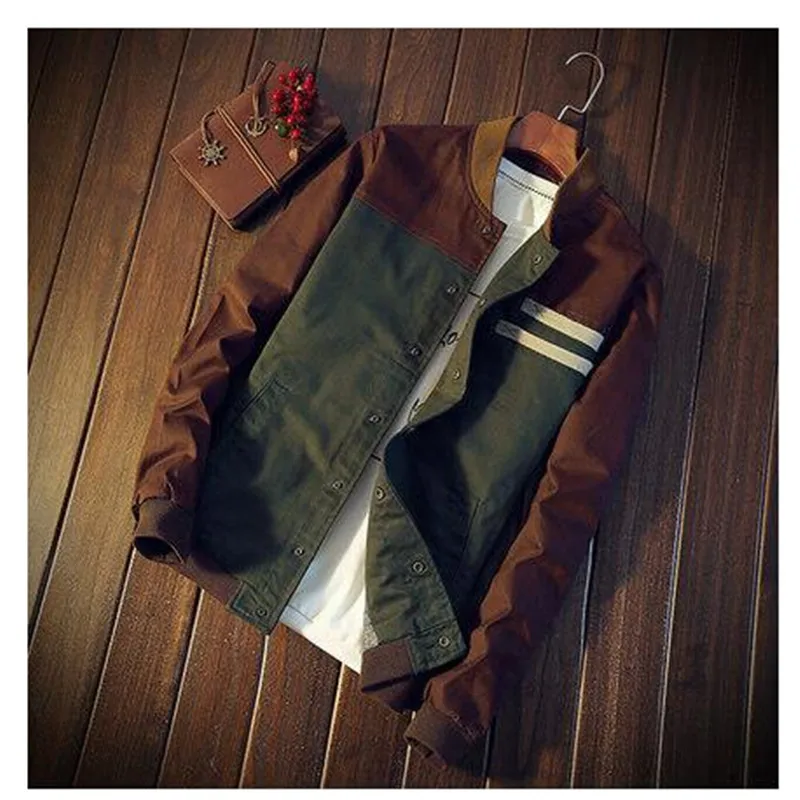 Cheap wholesale 2018 new Cultivate one's morality short paragraph color matching collar jacket male baseball uniform
Cheap wholesale 2018 new Cultivate one's morality short paragraph color matching collar jacket male baseball uniform