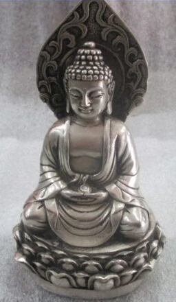 Copper Brass CHINESE crafts Asian Elaborate ancient Chinese sculpture Buddha Tibetan silver Buddha statue
Copper Brass CHINESE crafts Asian Elaborate ancient Chinese sculpture Buddha Tibetan silver Buddha statue