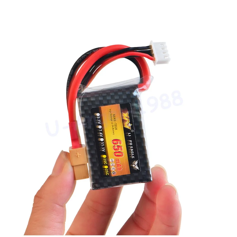Wholesae 1pcs Rc Lipo Battery 11.1v 650MAH 25c 3S For Nine Eagle 250 mini fixed-wing RC Helicopter Car Boat quadcopter
Wholesae 1pcs Rc Lipo Battery 11.1v 650MAH 25c 3S For Nine Eagle 250 mini fixed-wing RC Helicopter Car Boat quadcopter