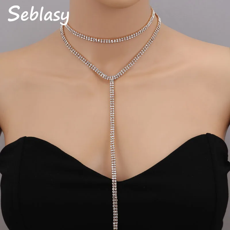 Seblasy Gorgeous 2 Piece/Set Tattoo Long Sweater Crystal Clavicle Chain Necklaces for Women Combination Choker Necklaces Jewelry
Seblasy Gorgeous 2 Piece/Set Tattoo Long Sweater Crystal Clavicle Chain Necklaces for Women Combination Choker Necklaces Jewelry