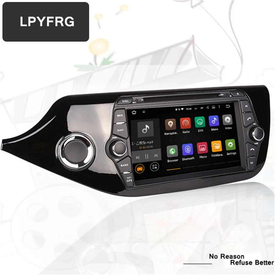 Автомобильный мультимедийный плеер с GPS android 10 1024*600 4 Гб для KIA Ceed 2013 2014 2015|head unit|car gps