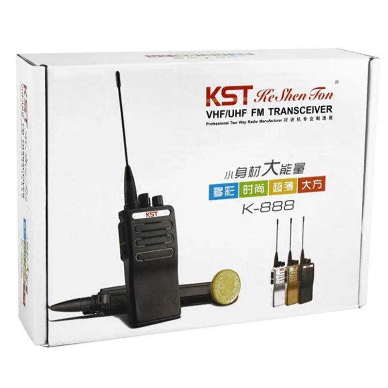 NEW Portable Radio Walkie Talkie KST K-888 UHF 16CH Mini Pockets Built-in Battery VOX Scan Monitor Ultra-thin Fuselage
NEW Portable Radio Walkie Talkie KST K-888 UHF 16CH Mini Pockets Built-in Battery VOX Scan Monitor Ultra-thin Fuselage