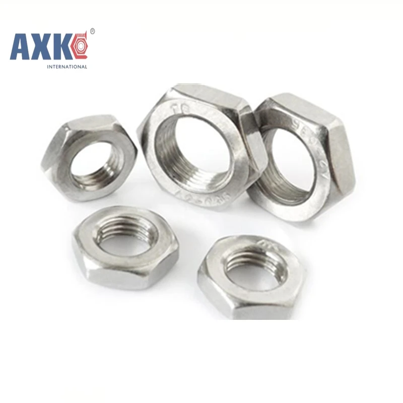 50Pcs DIN439 GB6172 M3 M4 M5 M6 M8 304 Stainless Steel Hexagonal Nut Thin Hex Nuts AXK134
50Pcs DIN439 GB6172 M3 M4 M5 M6 M8 304 Stainless Steel Hexagonal Nut Thin Hex Nuts AXK134