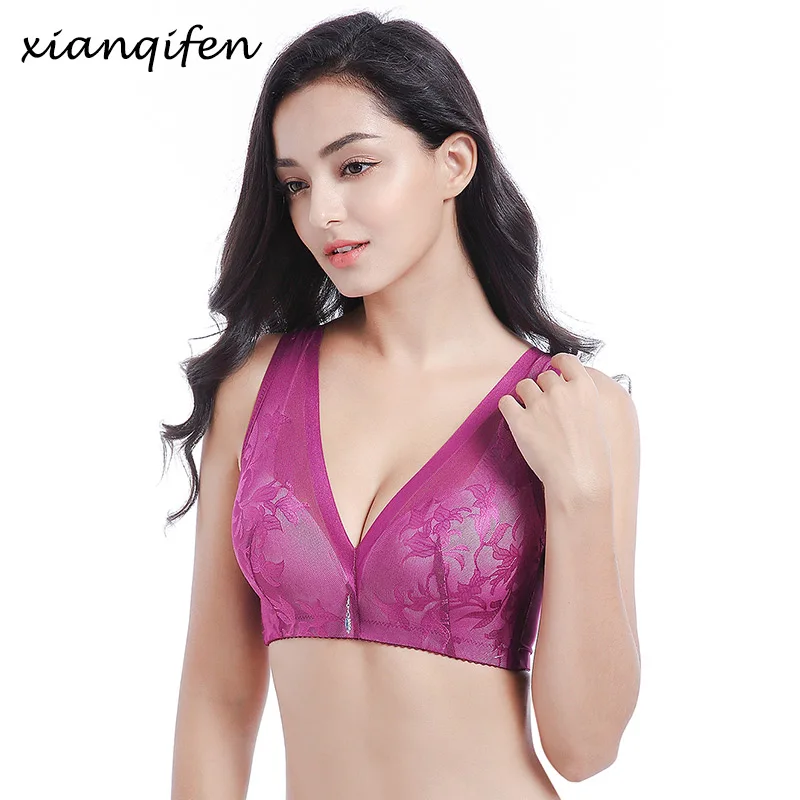 Xianqifen бюстгальтер-минимайзер для женщин сексуальное белье DeepV Bralette модное тонкое