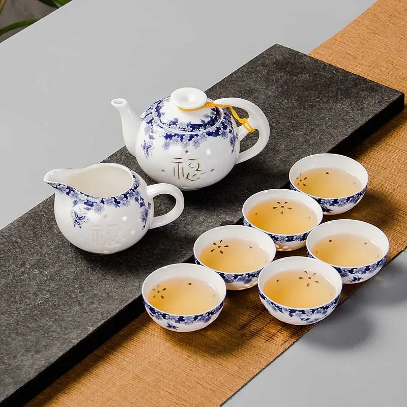 8pcs Chinese Kung Fu Tea Sets Noble Ceramic Tea Set Exquisite Pu Er Tea Handmade Porcelain Gift Tea Cup Set B002
8pcs Chinese Kung Fu Tea Sets Noble Ceramic Tea Set Exquisite Pu Er Tea Handmade Porcelain Gift Tea Cup Set B002
