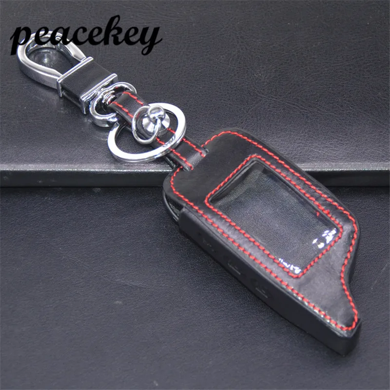Genuine Leather Key Case Cover with Keychain for Starline A91 A61 V7 Car Alarm Remote Control A91 LCD Transmitter
Genuine Leather Key Case Cover with Keychain for Starline A91 A61 V7 Car Alarm Remote Control A91 LCD Transmitter