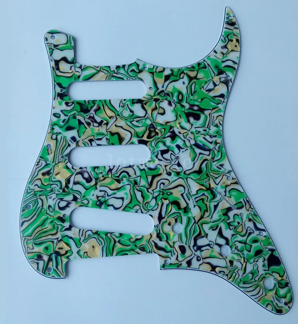 Electric Guitar Pickguard SSS Scratch Plate For ST Style Parts Replacement 3Ply Material Shell Agate Black
Electric Guitar Pickguard SSS Scratch Plate For ST Style Parts Replacement 3Ply Material Shell Agate Black