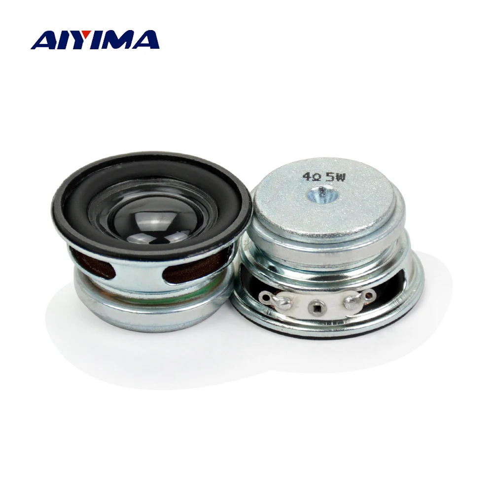 AIYIMA 2 шт. 1 5 дюймов полный спектр Динамик 4Ohm Вт мини аудио Портативный громкий DIY