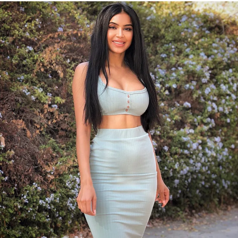 Пикантные Ribbed Crop Топ и юбка Комплект из 2 предметов летние ремень Растениеводство Топ Юбка миди Двойка комплект Для женщин партии Night Out наря...
Пикантные Ribbed Crop Топ и юбка Комплект из 2 предметов летние ремень Растениеводство Топ Юбка миди Двойка комплект Для женщин партии Night Out наря...