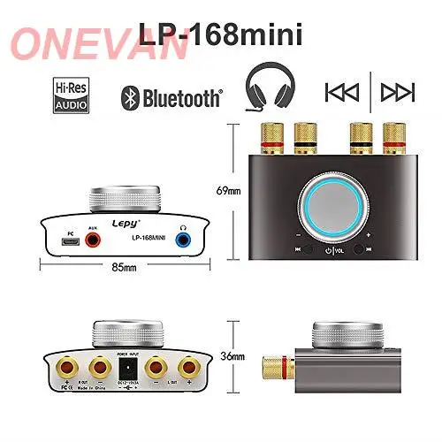 2019 новейший Nobsound Мини Bluetooth 5 0 цифровой усилитель Hifi стерео домашний аудио