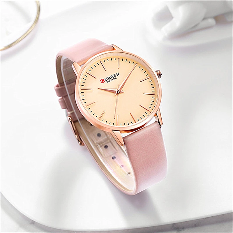 Women New Elegant Quartz Watches CURREN Casual Pink Green Leather Strap Simple Clock Ladies Stylish Wristwatch Reloj Hombre 9021
Women New Elegant Quartz Watches CURREN Casual Pink Green Leather Strap Simple Clock Ladies Stylish Wristwatch Reloj Hombre 9021