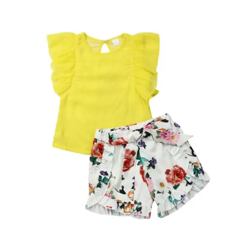 toddler girl clothes 2PCS Kids Baby Girls Summer Floral Outfits Clothes T-shirt Tops+ Shorts Pants
toddler girl clothes 2PCS Kids Baby Girls Summer Floral Outfits Clothes T-shirt Tops+ Shorts Pants