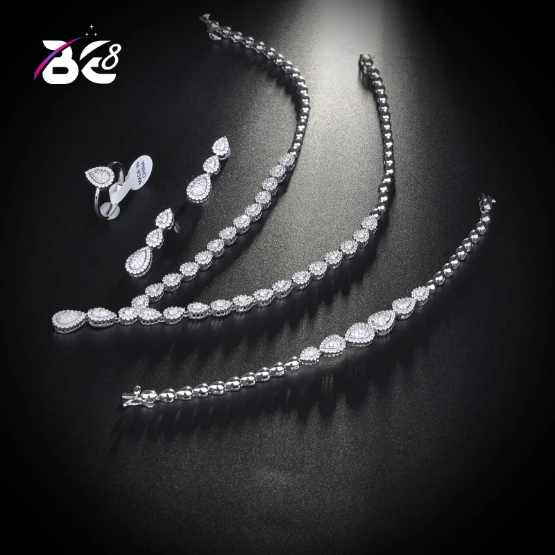 Be 8 New Sparking Water Drop Jewelry Sets, High Quality AAA Cubic Zirconia 4pcs Bridal Women Jewelry Set Dinner Party S138
Be 8 New Sparking Water Drop Jewelry Sets, High Quality AAA Cubic Zirconia 4pcs Bridal Women Jewelry Set Dinner Party S138