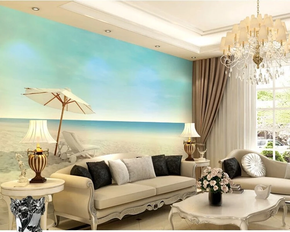 Beach natural landscape Wallcoverings murals for the living room TV bedroom background wall paper Papel de parede
Beach natural landscape Wallcoverings murals for the living room TV bedroom background wall paper Papel de parede