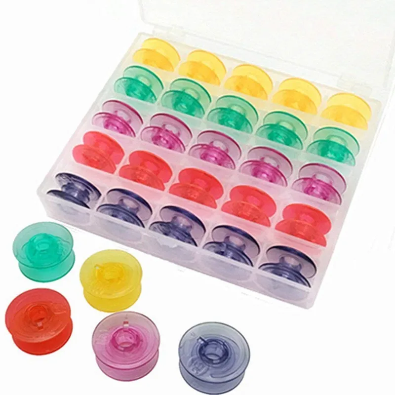 25pcs Color Bobbins #4125615-45, #4123078-G for Husqvarna Viking Rose Designer Platinum Lily Series Sewing Machine Accessories
25pcs Color Bobbins #4125615-45, #4123078-G for Husqvarna Viking Rose Designer Platinum Lily Series Sewing Machine Accessories