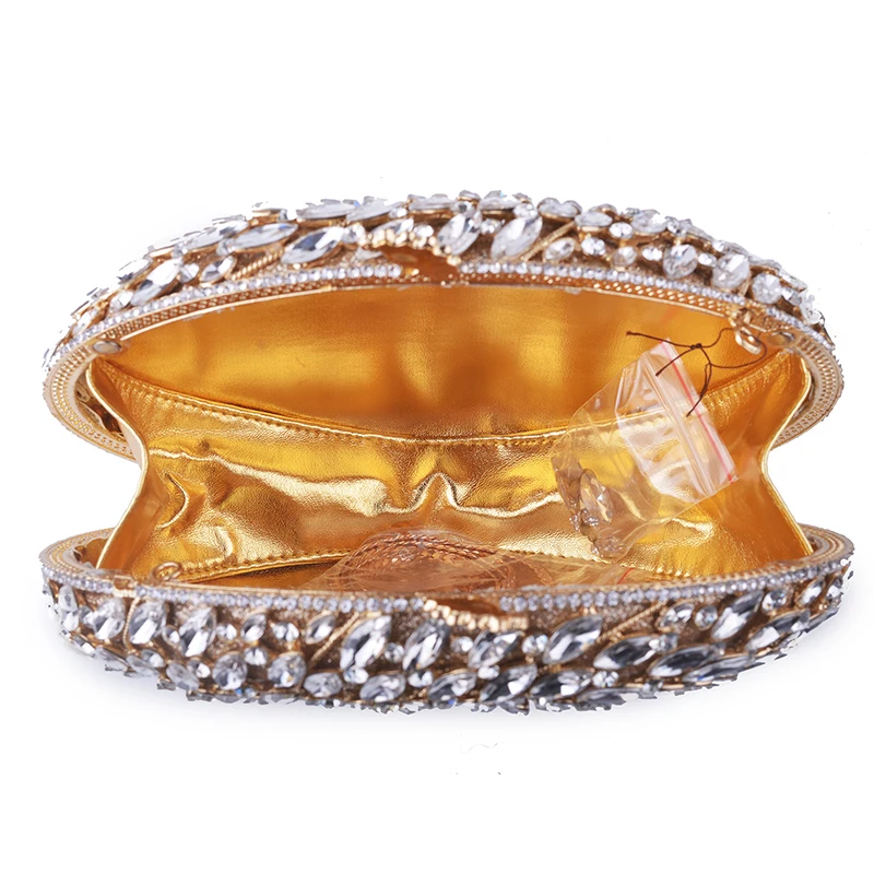 White Rhinestone Party Clutch Evening Bags High-End Gold Metal Women Party Clutch Lady Clutches Handbag Luxury Chain Purses
White Rhinestone Party Clutch Evening Bags High-End Gold Metal Women Party Clutch Lady Clutches Handbag Luxury Chain Purses