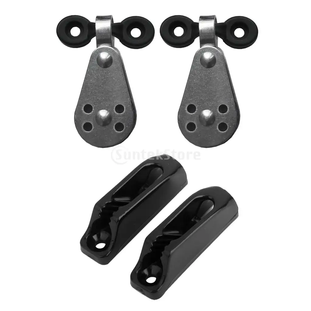 6Pcs Kayak Canoe Anchor Trolley Kit Stainless Steel Pulleys, Nylon Pad Eyes and Self-Lock Rope Runners Marine Boat Accessories
6Pcs Kayak Canoe Anchor Trolley Kit Stainless Steel Pulleys, Nylon Pad Eyes and Self-Lock Rope Runners Marine Boat Accessories