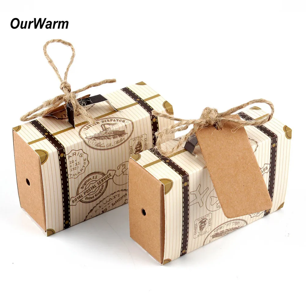 50pcs Mini Suitcase Kraft Candy Box Bonbonniere Wedding Gift Boxes Travel Themed Party for Anniversary Birthday Baby Shower Box
50pcs Mini Suitcase Kraft Candy Box Bonbonniere Wedding Gift Boxes Travel Themed Party for Anniversary Birthday Baby Shower Box