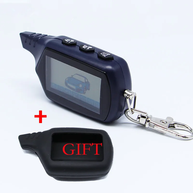 10PCS B9 2-way LCD Remote Control Key Fob Chain + B9 Silicone Case For Two Way Car Alarm System Twage Starline B9 Keychain
10PCS B9 2-way LCD Remote Control Key Fob Chain + B9 Silicone Case For Two Way Car Alarm System Twage Starline B9 Keychain