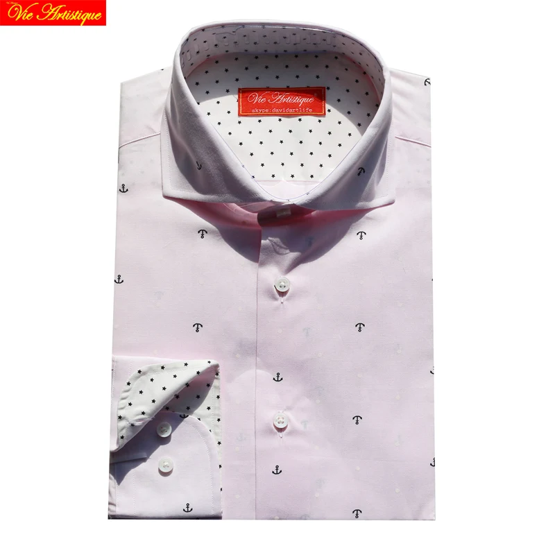 pink cotton printed anchor men's long sleeve shirt male fashion slim fit dress shirts big sizes high quality 6789XL summer VA
pink cotton printed anchor men's long sleeve shirt male fashion slim fit dress shirts big sizes high quality 6789XL summer VA
