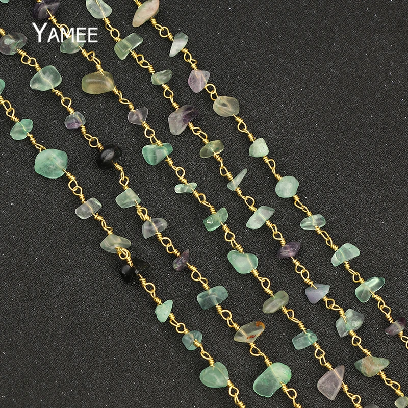 5 Meters Pure Copper Irregular Green and Purple Fluorite Gem Stones Beads Rosary Chains Wholesale Craft DIY For Jewelry Finding
5 Meters Pure Copper Irregular Green and Purple Fluorite Gem Stones Beads Rosary Chains Wholesale Craft DIY For Jewelry Finding