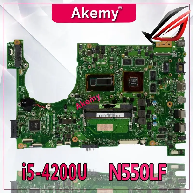 Akemy N550LF Laptop Motherboard For Asus Q550LF N550LF Motherboard rev2.1 With i5-4200U N550LF mainboard N550LF Motherboard
Akemy N550LF Laptop Motherboard For Asus Q550LF N550LF Motherboard rev2.1 With i5-4200U N550LF mainboard N550LF Motherboard