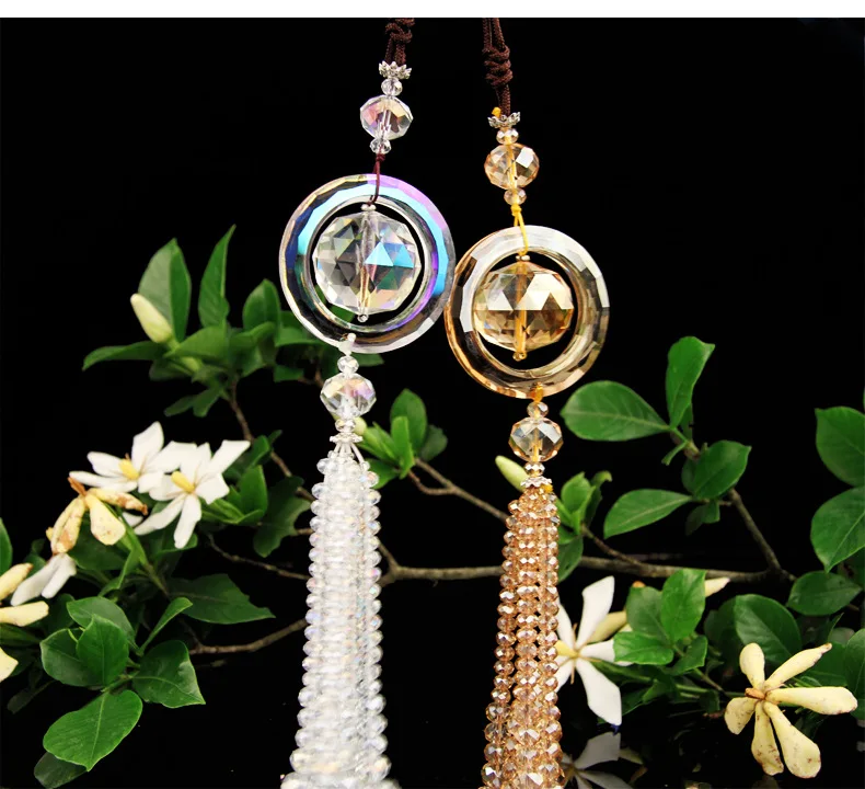 Luxurious Handmade Car Styling Rear View Mirror Lucky Crystal Pendant Glass Hanging Ornament Car Interior Decoration Accessories
Luxurious Handmade Car Styling Rear View Mirror Lucky Crystal Pendant Glass Hanging Ornament Car Interior Decoration Accessories