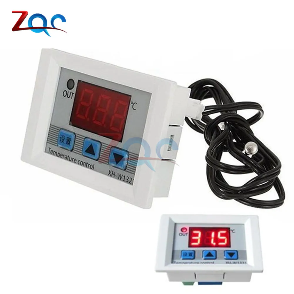 XH-W1321 DC 12V Digital LED Temperature Thermostat Controller 10A Thermostat Control Switch Probe -50-110 Degrees
XH-W1321 DC 12V Digital LED Temperature Thermostat Controller 10A Thermostat Control Switch Probe -50-110 Degrees