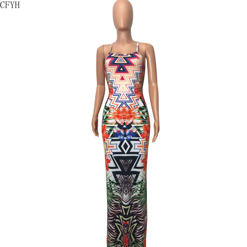 Women Slim Hip Sexy Summer Geometric Print Slit Dress Spaghetti Strap Sexy Beach Long Maxi Dress Elegant
Women Slim Hip Sexy Summer Geometric Print Slit Dress Spaghetti Strap Sexy Beach Long Maxi Dress Elegant