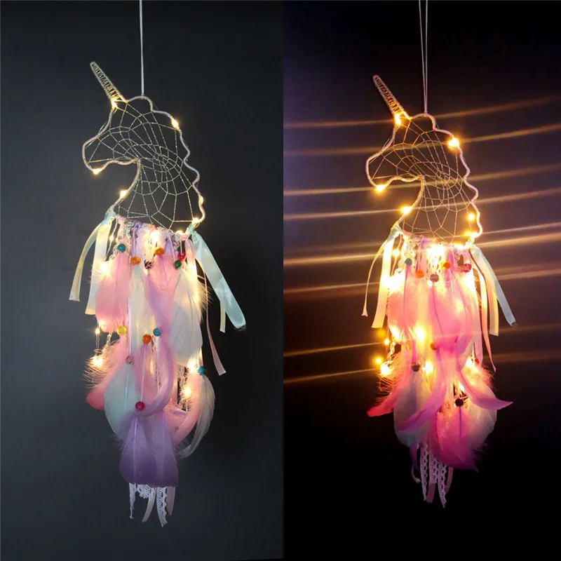 Ins Creative Wildebeest Wind Chime Night Light Dreamcatchers Wall Hanging Simple Girl Room Decoration Unicorn Small Pendant
Ins Creative Wildebeest Wind Chime Night Light Dreamcatchers Wall Hanging Simple Girl Room Decoration Unicorn Small Pendant