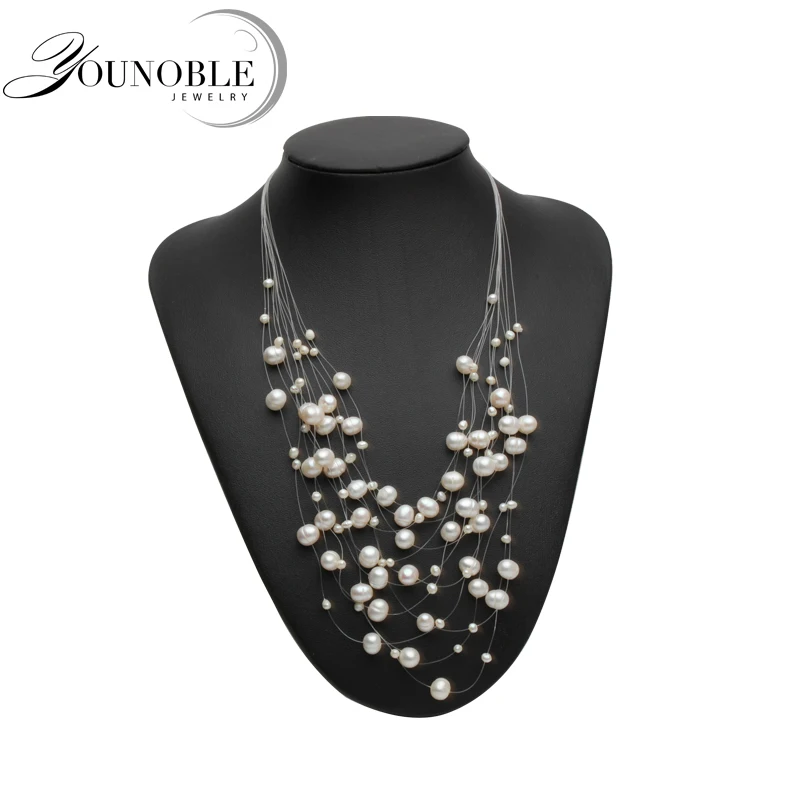 Freshwater Multilayer Pearl Necklace Woman,Fashion Wedding White Natural Choker Necklace Bridal Gift
Freshwater Multilayer Pearl Necklace Woman,Fashion Wedding White Natural Choker Necklace Bridal Gift