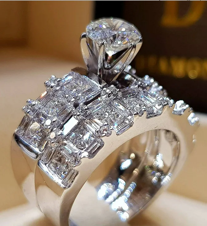 Charm Woman Cubic Zircon Wedding Ring Set Bridal Wedding Party Finger Jewelry Gift Bijoux Dropshipping
Charm Woman Cubic Zircon Wedding Ring Set Bridal Wedding Party Finger Jewelry Gift Bijoux Dropshipping