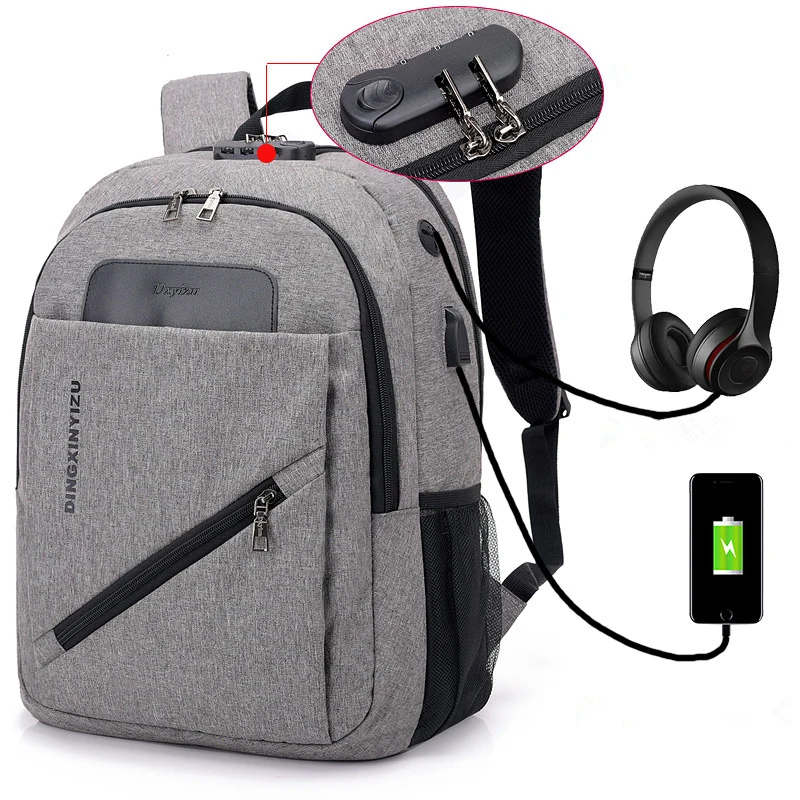 Luxury Anti-theft USB Charging Travel backpacks Men Women Computer Bag Password Lock High-capacity Laptop Backpack school bags
Luxury Anti-theft USB Charging Travel backpacks Men Women Computer Bag Password Lock High-capacity Laptop Backpack school bags