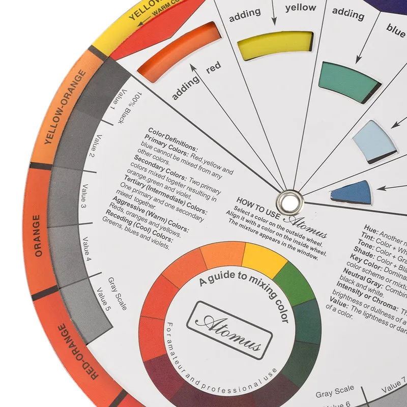 Tattoo Pigment Color Wheel Mix Round Nail Polish Gel Palette Wheel Paper Card Eyebrow Lip Nail Art Salon Tools Accesories
Tattoo Pigment Color Wheel Mix Round Nail Polish Gel Palette Wheel Paper Card Eyebrow Lip Nail Art Salon Tools Accesories