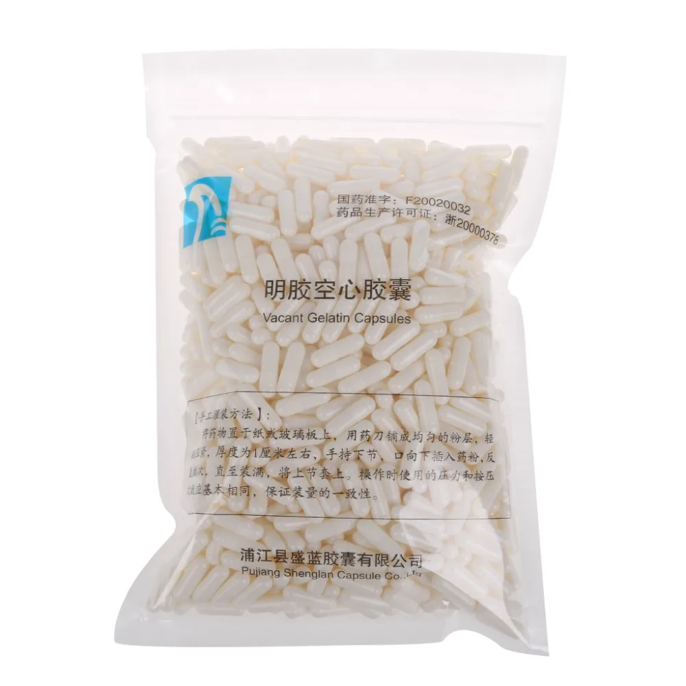 1000Pcs/Bag White Gelatin Empty Capsules Hollow Gelatin Capsules Empty Pill Capsule Personal Health Care Pill Case Splitters
1000Pcs/Bag White Gelatin Empty Capsules Hollow Gelatin Capsules Empty Pill Capsule Personal Health Care Pill Case Splitters