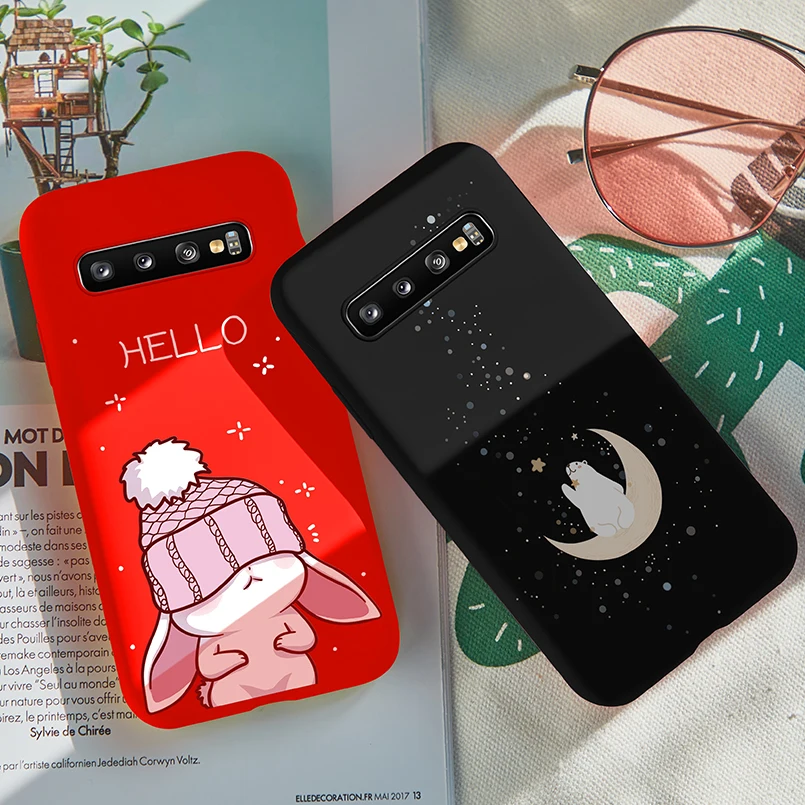 ASINA милый чехол с животными для Samsung Galaxy S10 силиконовый 3D рельефный бампер Plus 10Lite