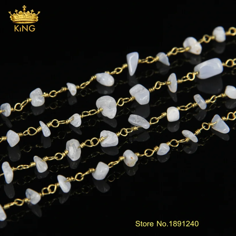 New Bronze Plated Brass Hand Wired Blue Ag ate Stone Nugget Chips Beads Link Rosary Chains Jewelry Findings Wholesale JD035
New Bronze Plated Brass Hand Wired Blue Ag ate Stone Nugget Chips Beads Link Rosary Chains Jewelry Findings Wholesale JD035